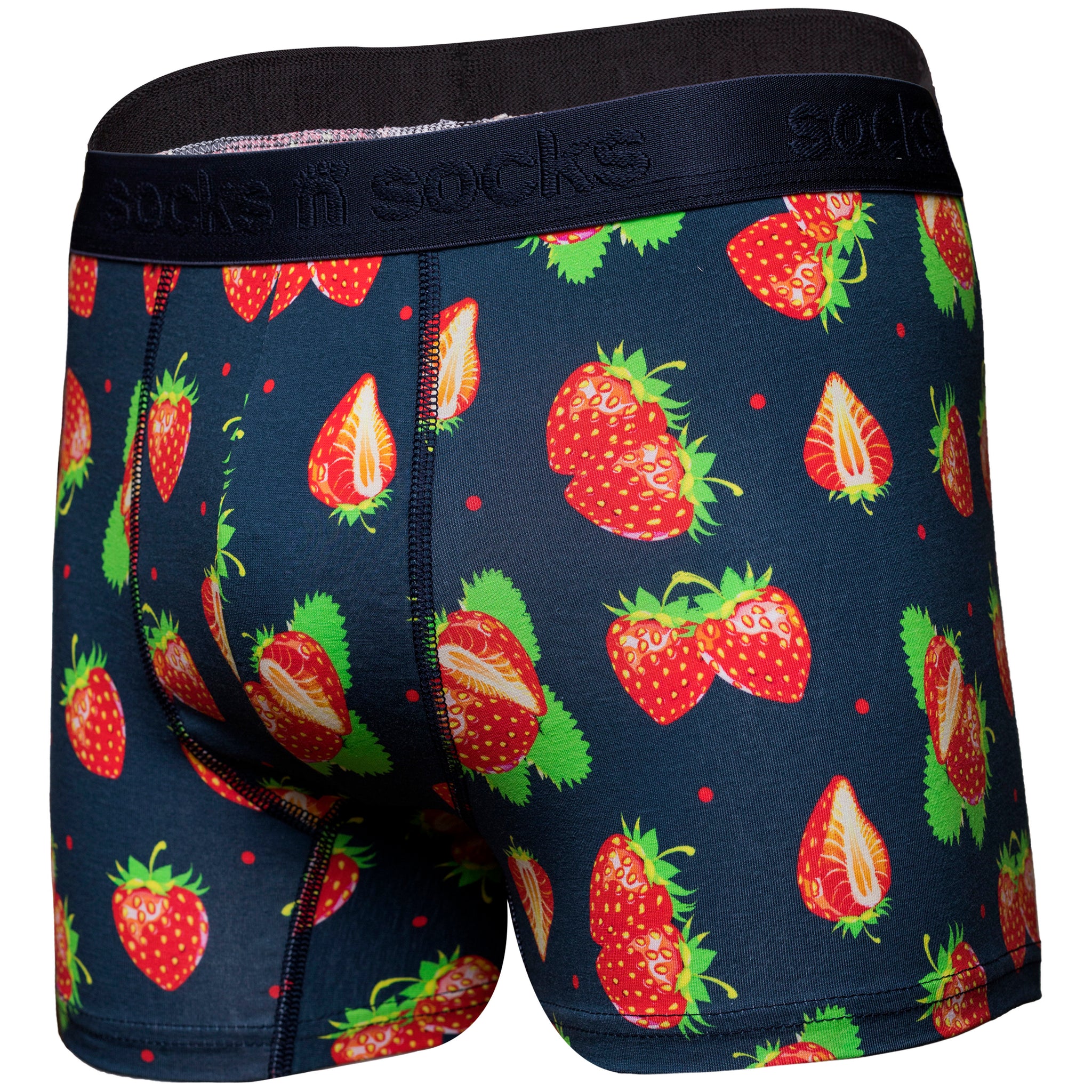 Men's Strawberry Boxer Brief - Socks n Socks