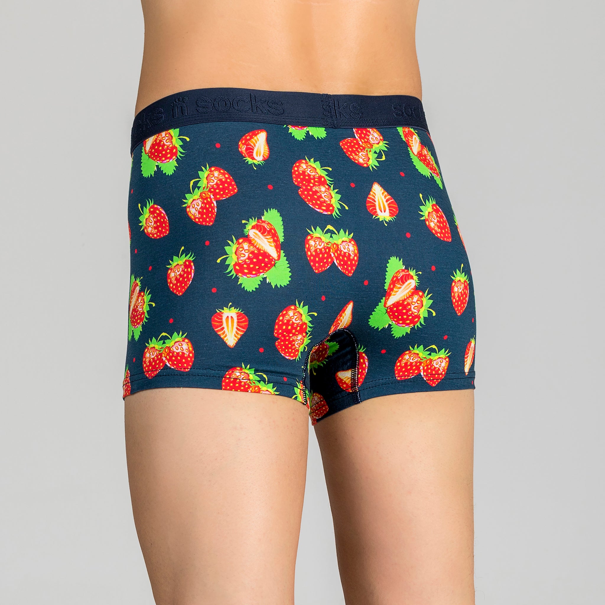 Men's Strawberry Boxer Brief - Socks n Socks