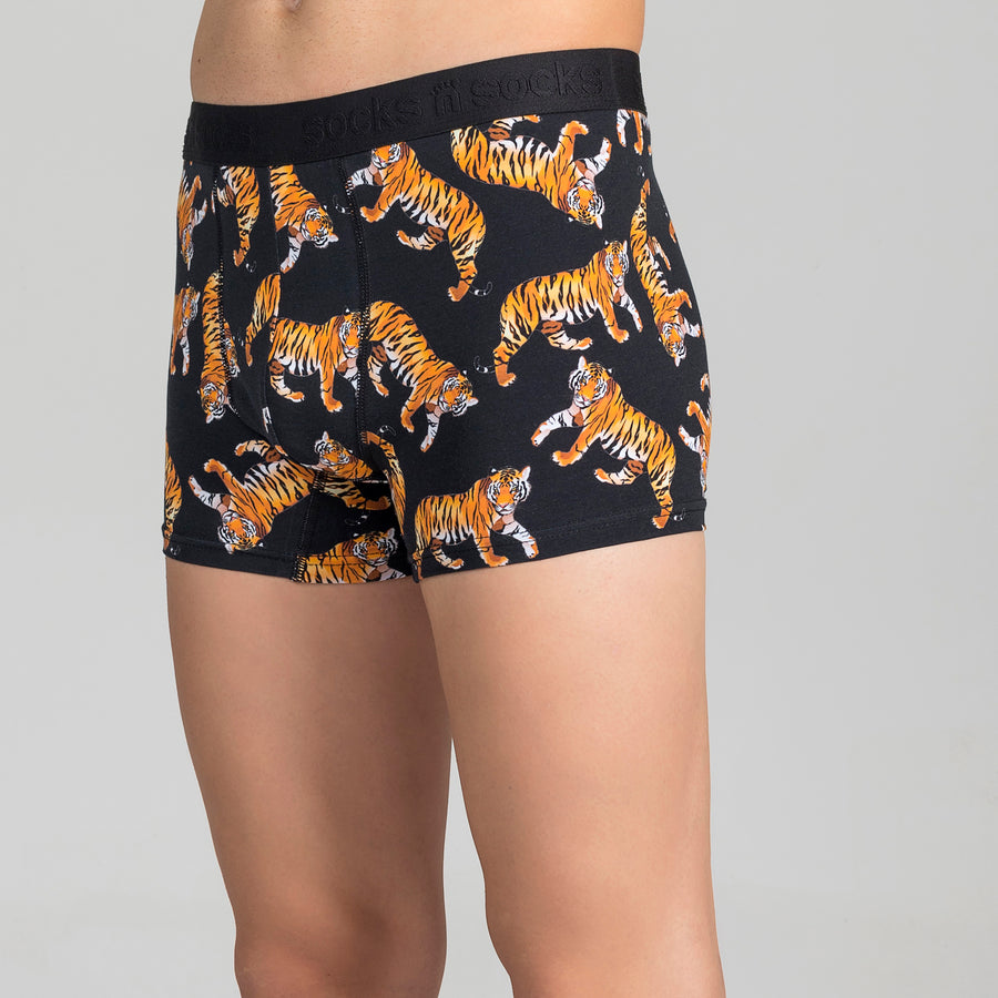 Men's Wild Tiger Boxer Brief