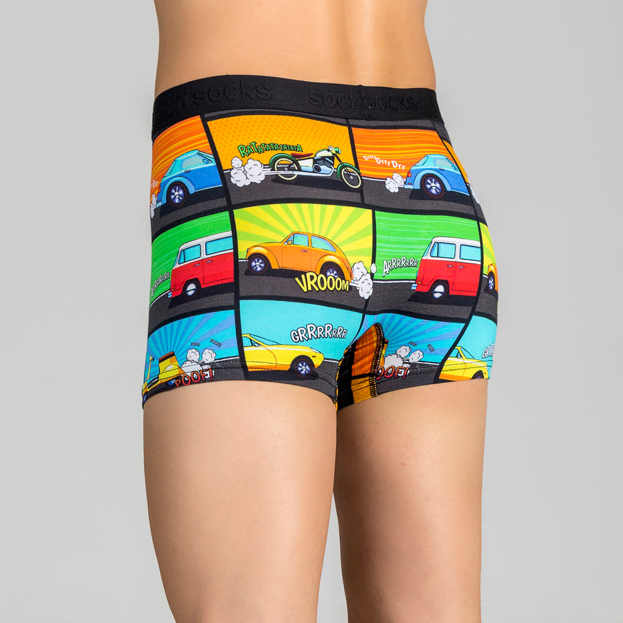 Men's Comic Cars Boxer Brief colourful