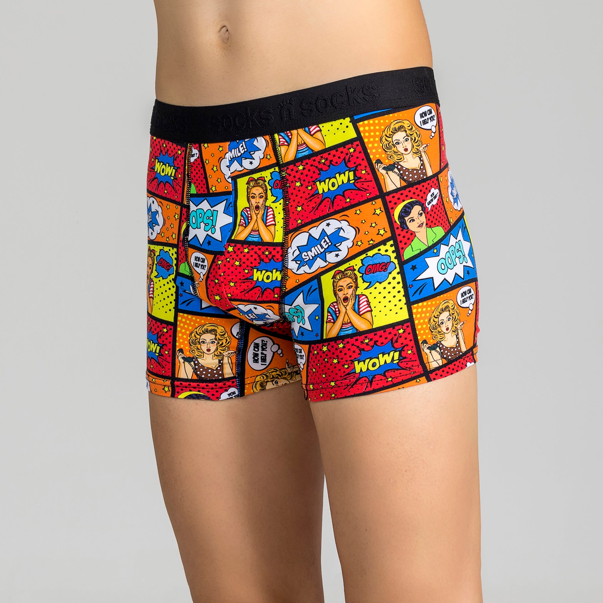 Men's Comic Cars Boxer Brief - Socks n Socks