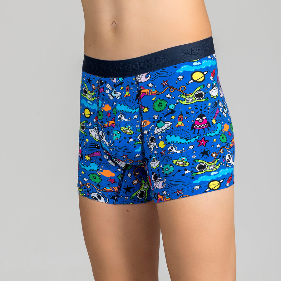 Men's Space Doddle Boxer Brief blue