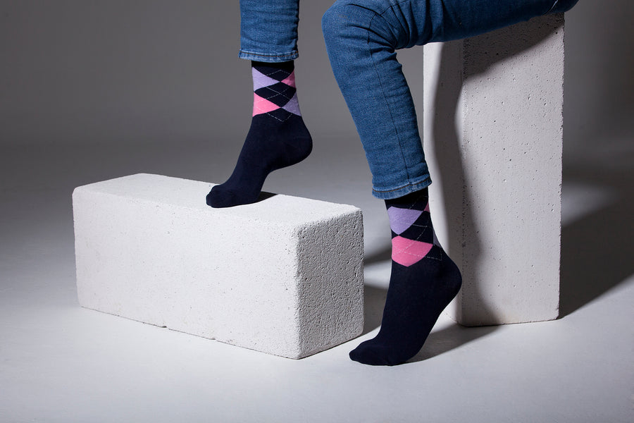 Men's Modern Argyle Socks