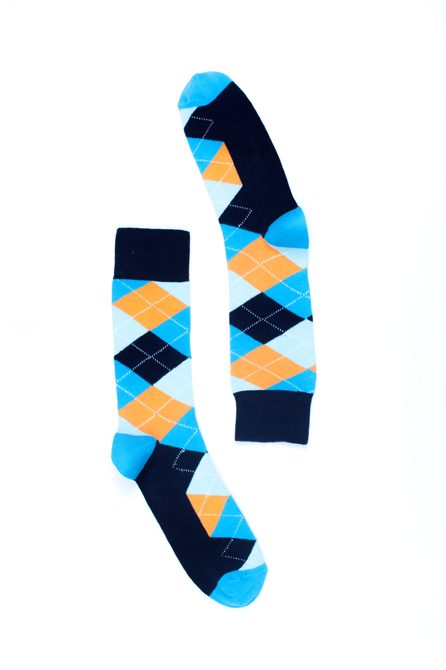Men's Vibrant Sky Argyle Socks