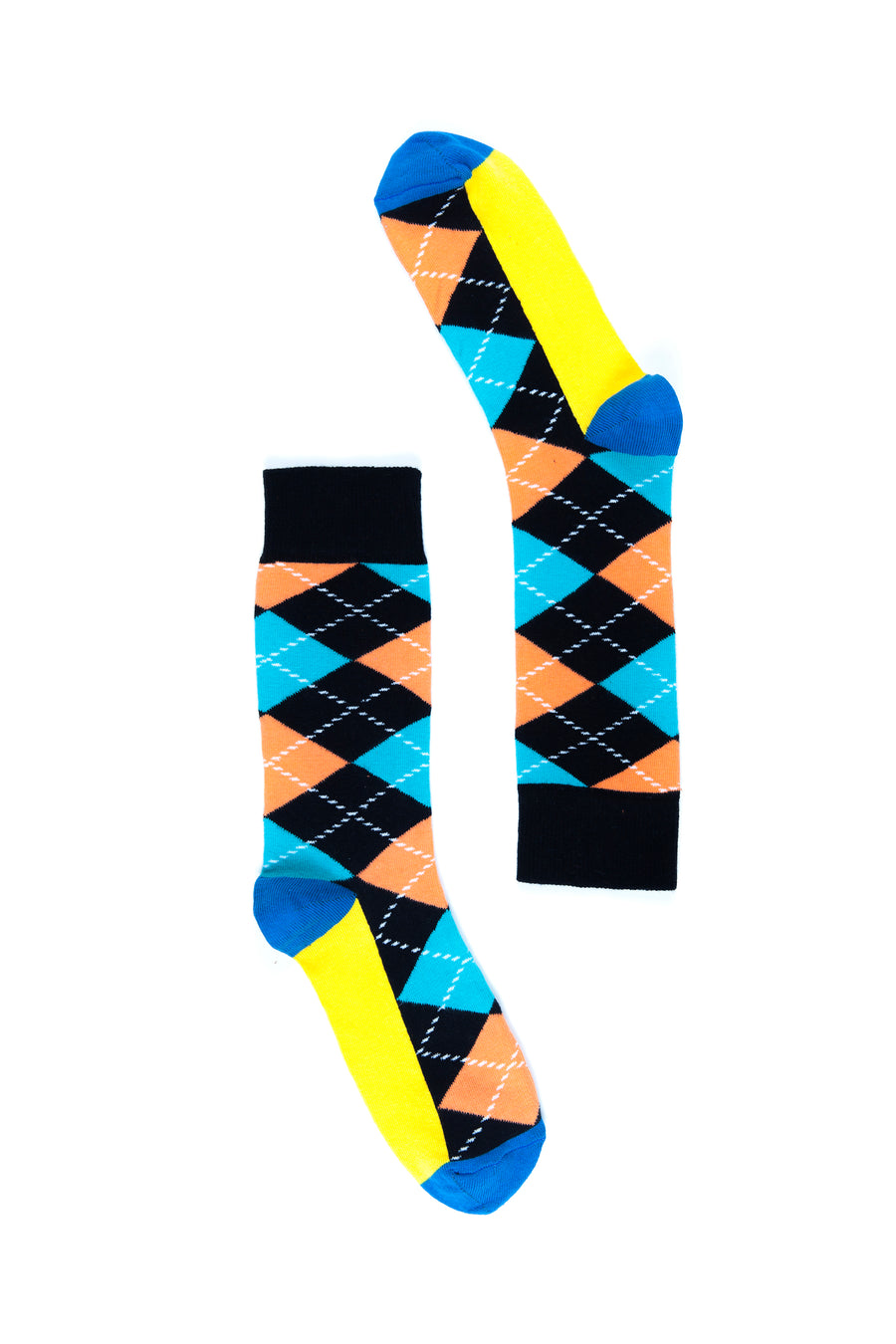 Men's Teal Argyle Socks