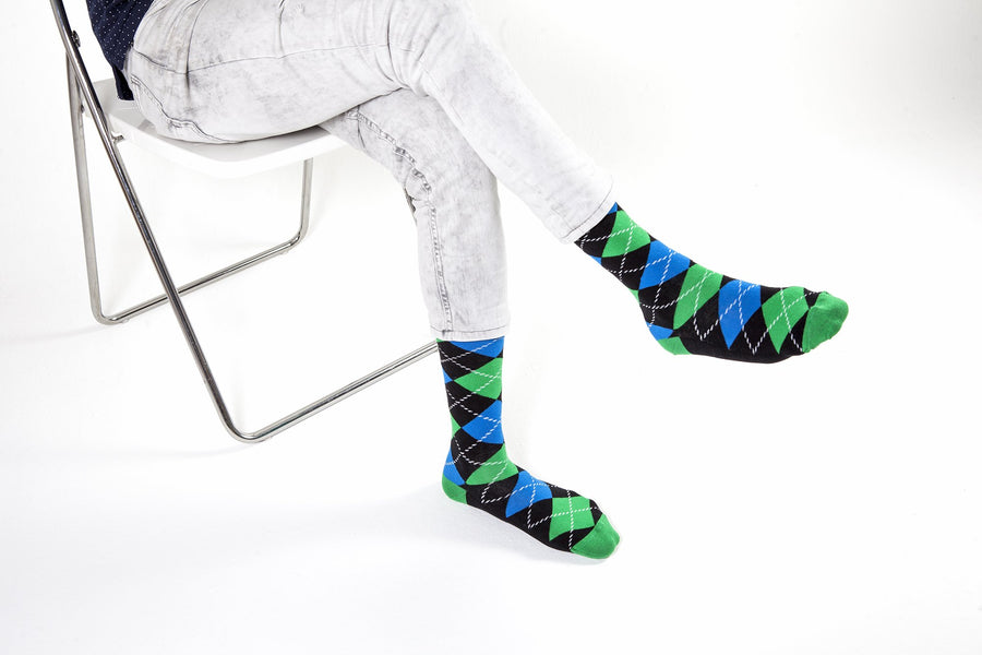 Men's Island Green Argyle Socks