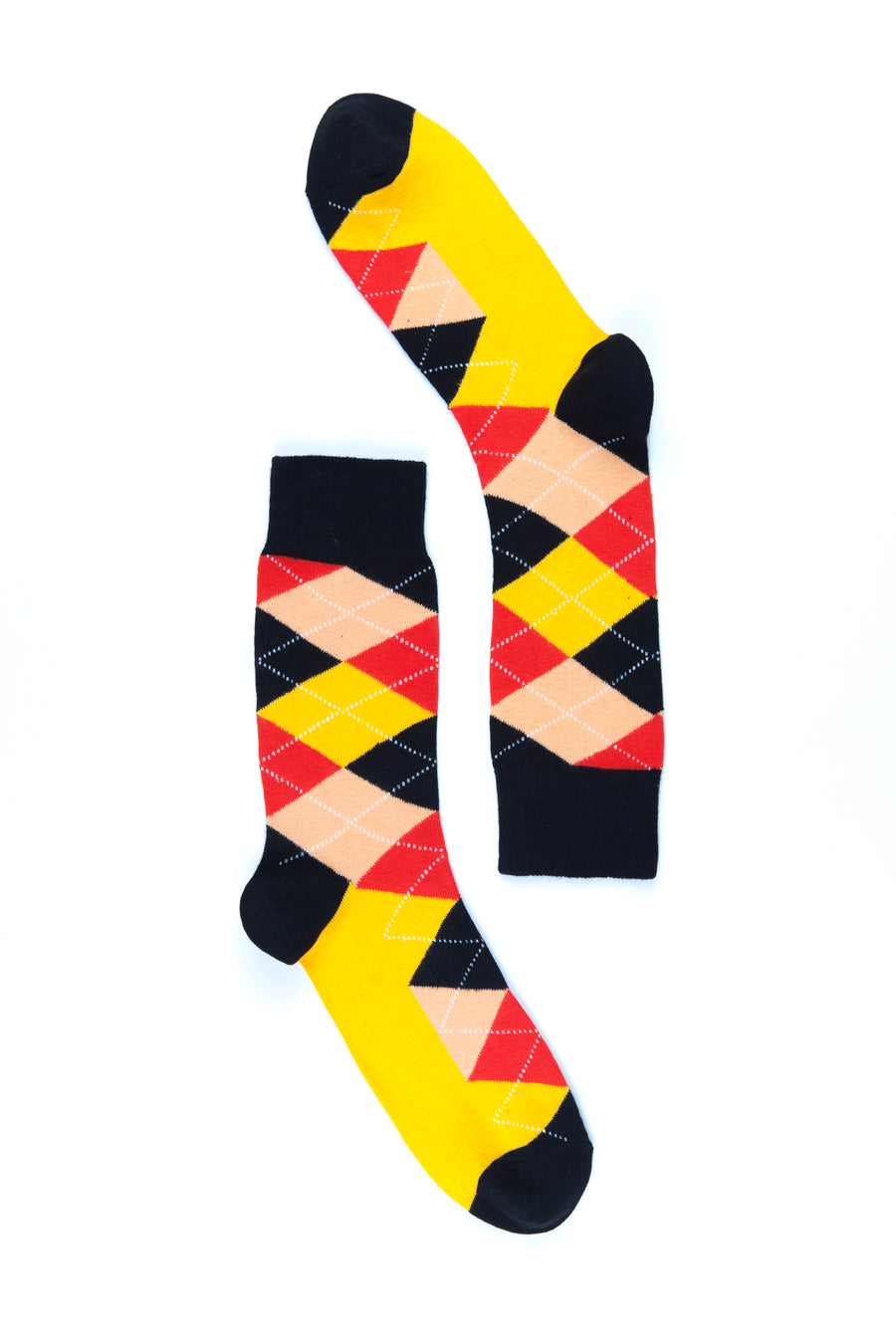 Men's Spicy Orange Argyle Socks