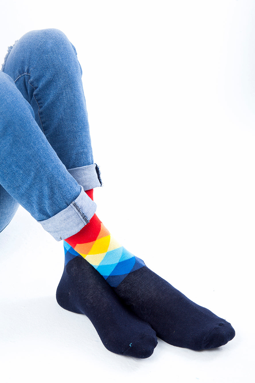 Men's Flame Sky Diamond Socks