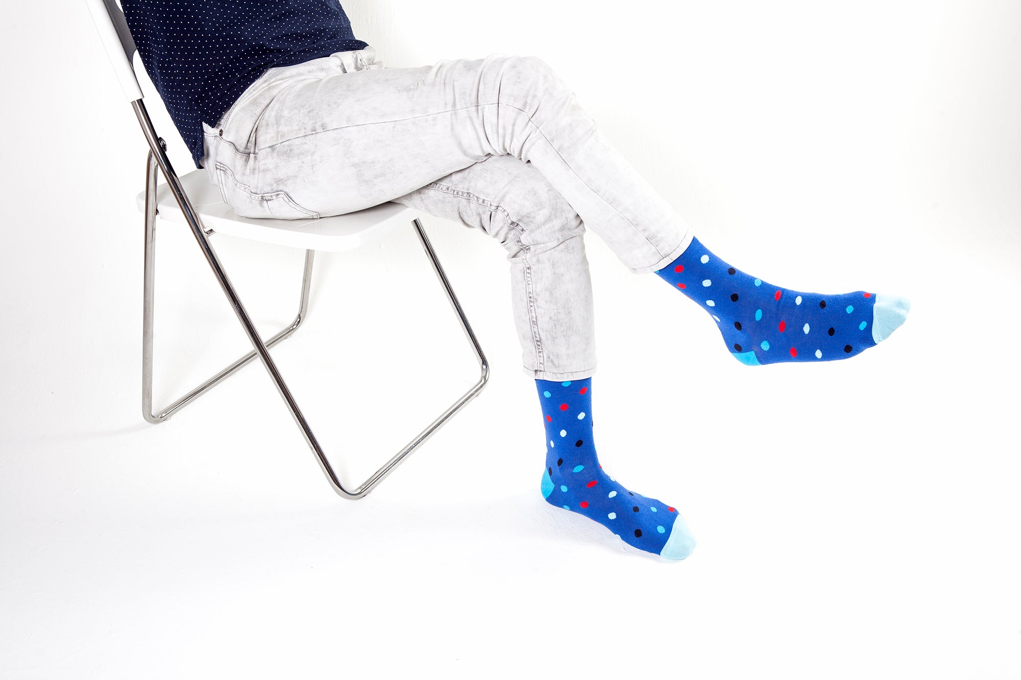 Men's Blue Paradise Dot Socks