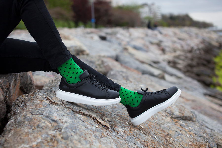 Men's Emerald Dot Socks