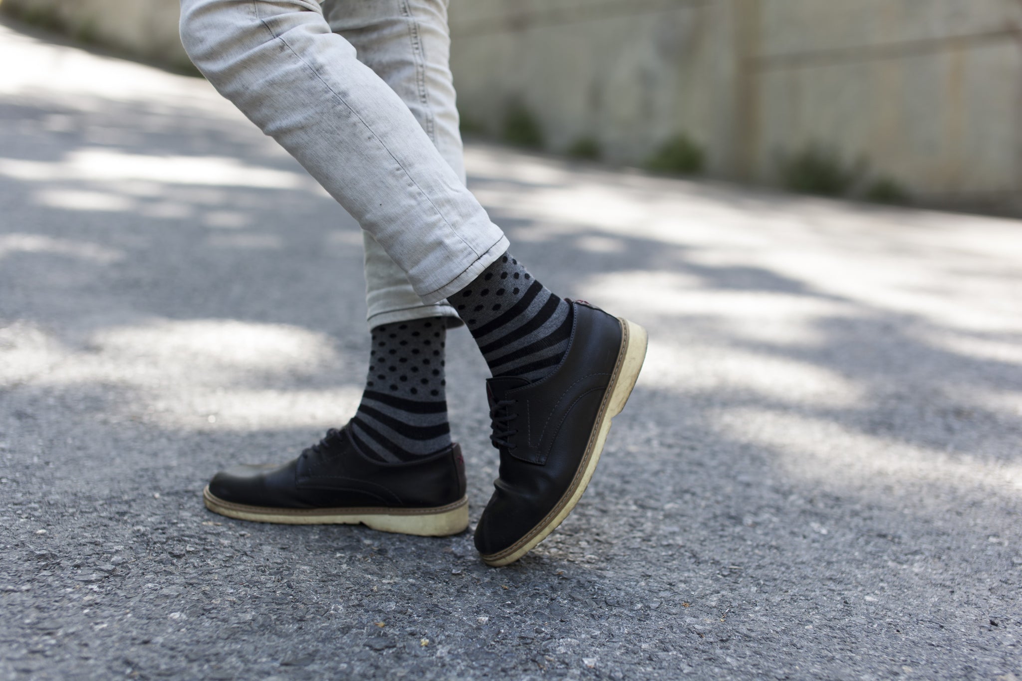 Men's Stone Dot Stripe Socks