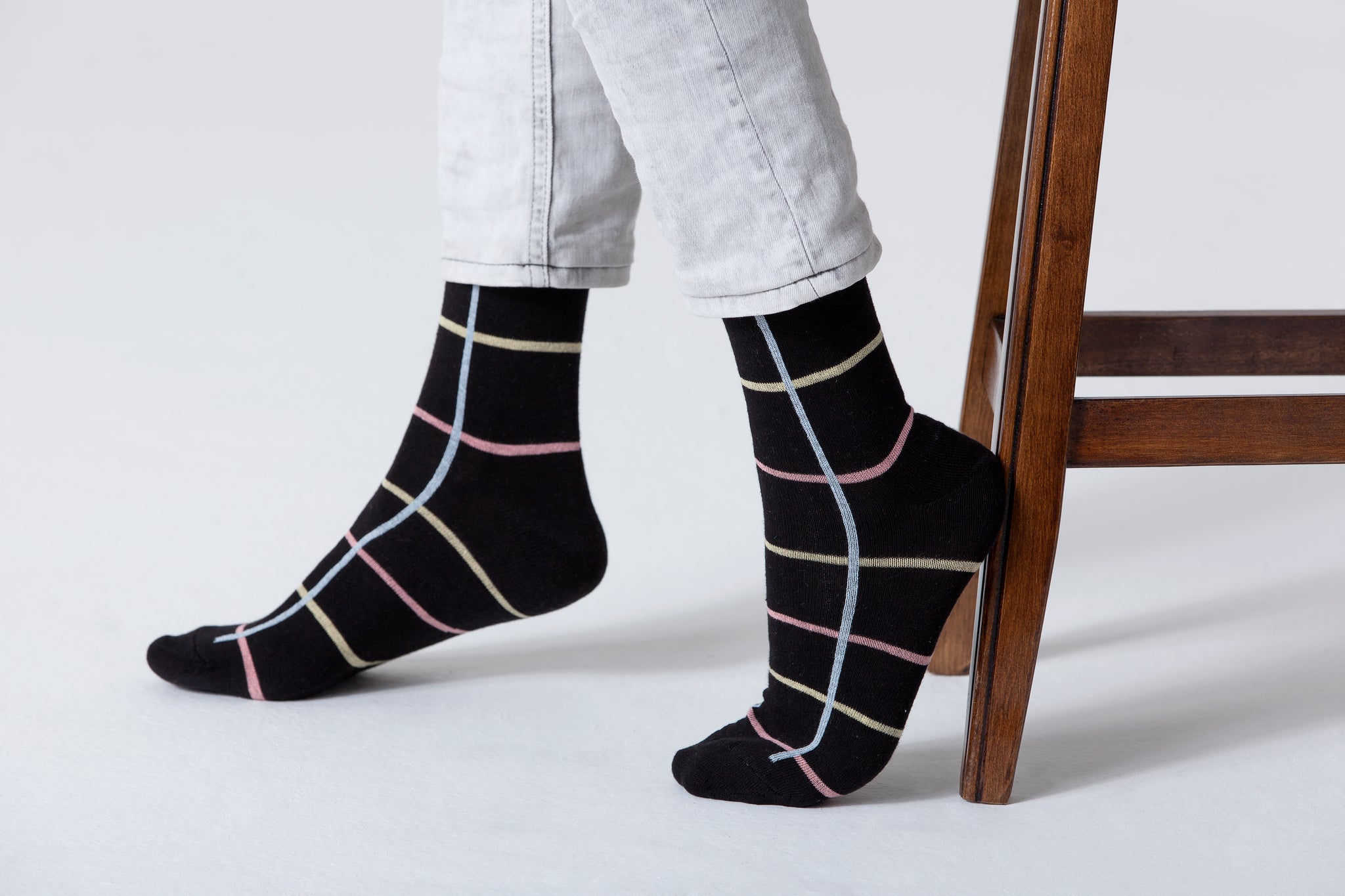 Men's Black Stripe Socks