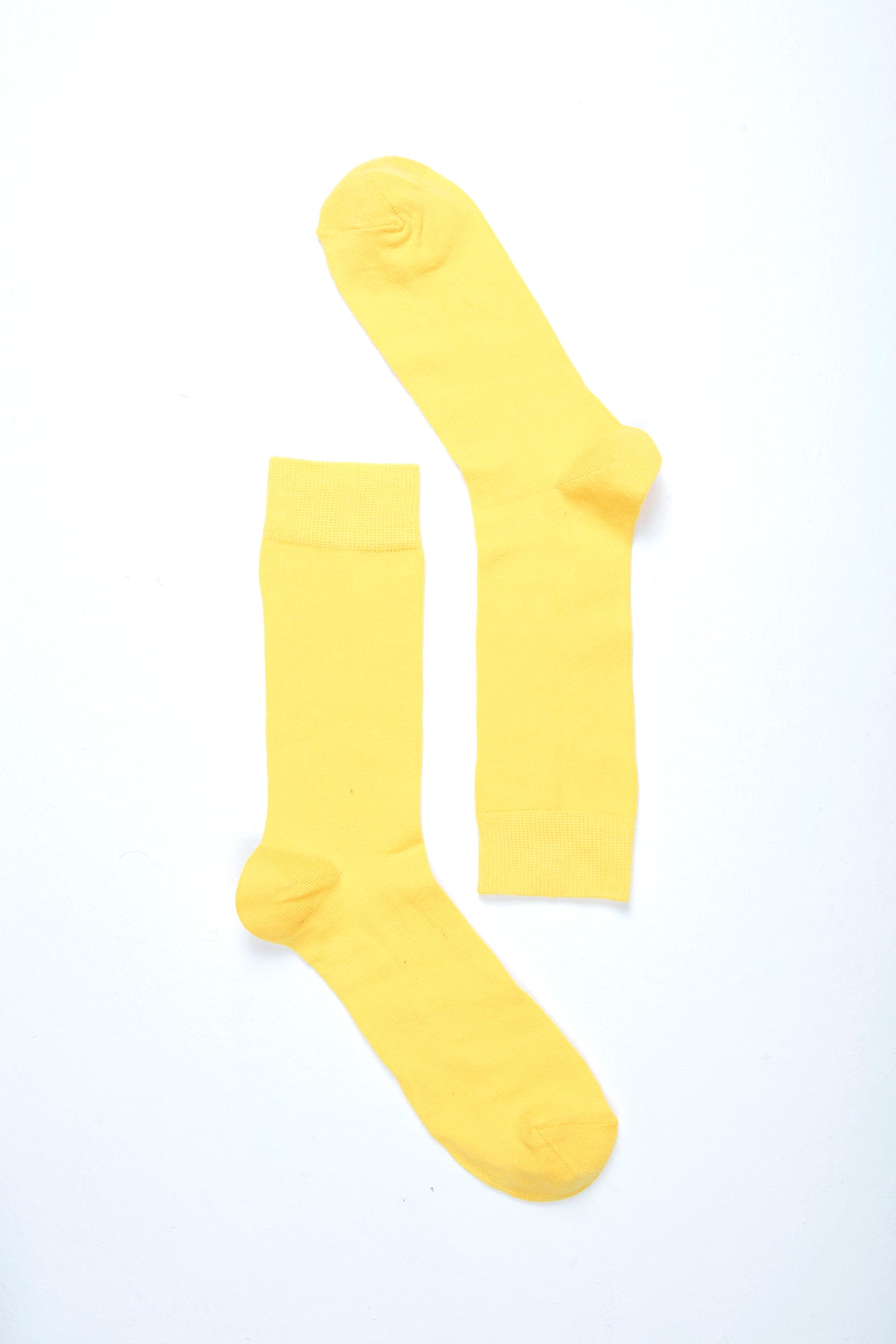 Men's Solid Yellow Socks
