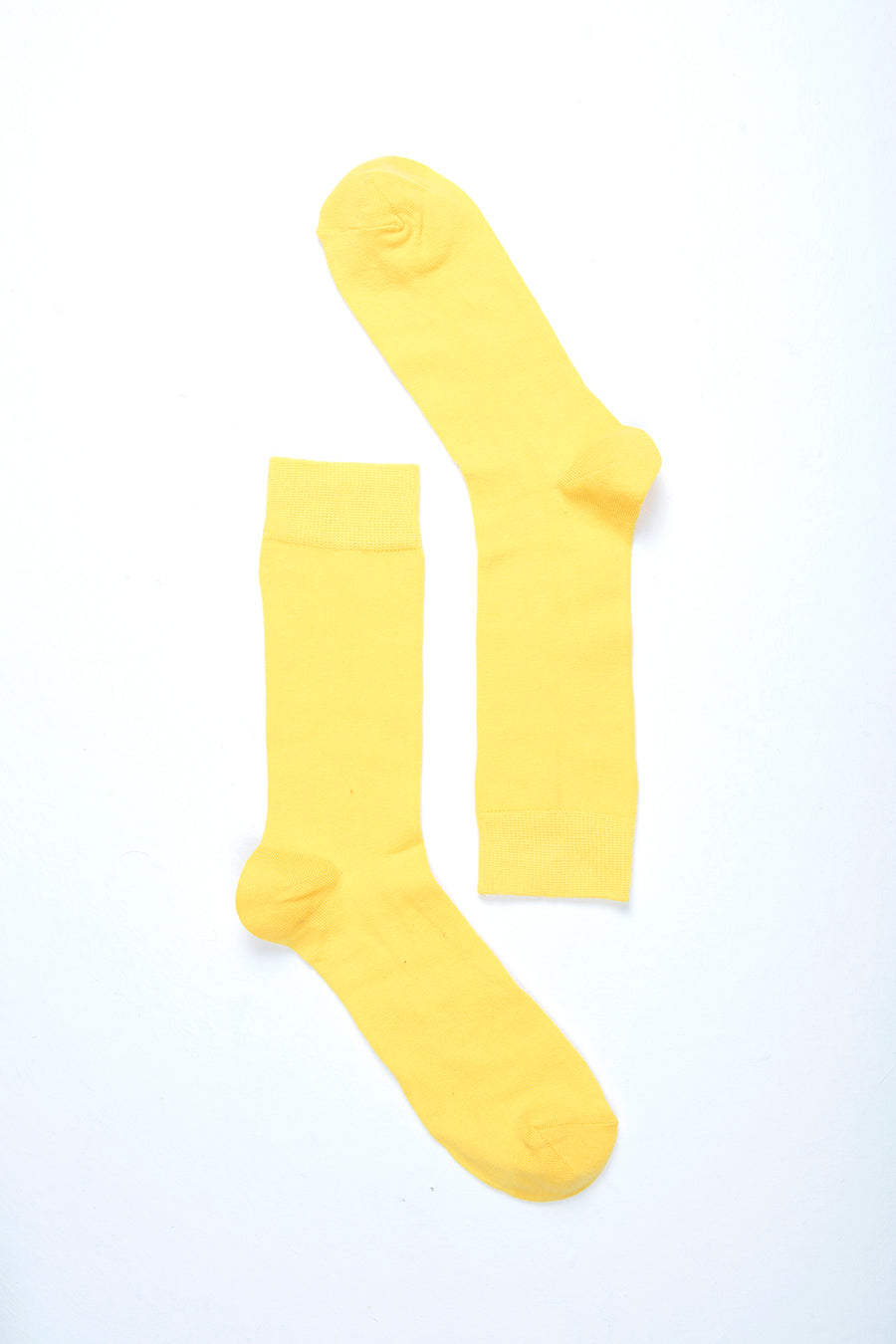 Men's Solid Yellow Socks