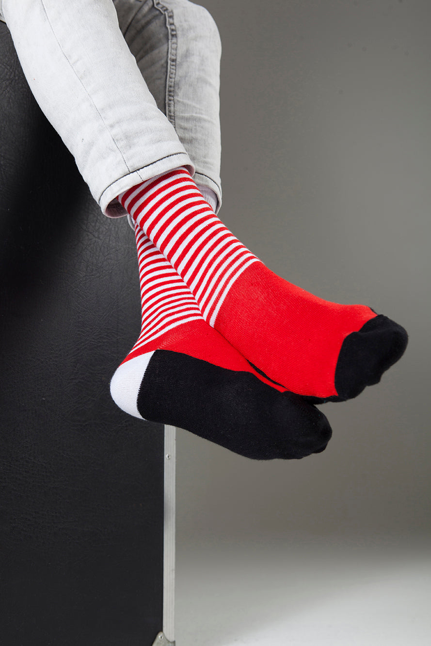 Men's Red Stripe Socks