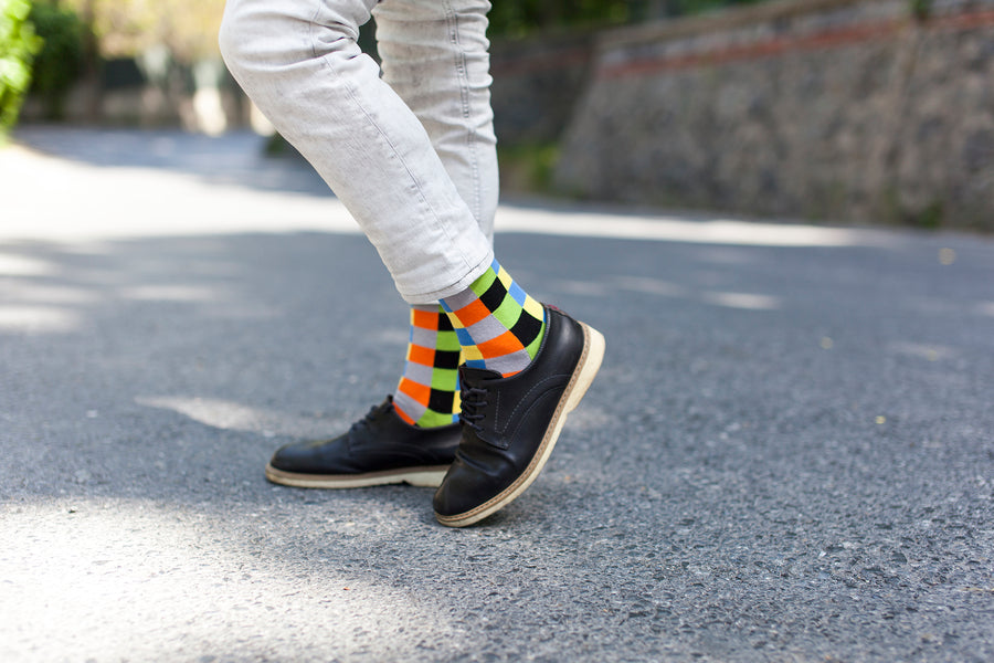 Men's Tiger Square Socks