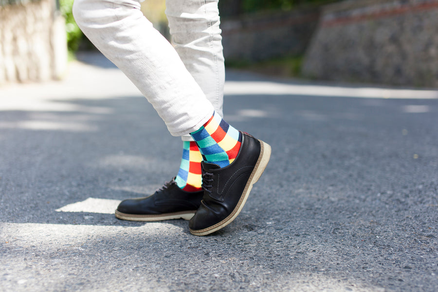 Men's Teal Square Socks