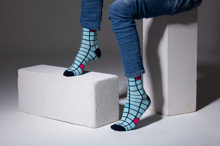 Men's Fashionable Blocks Socks