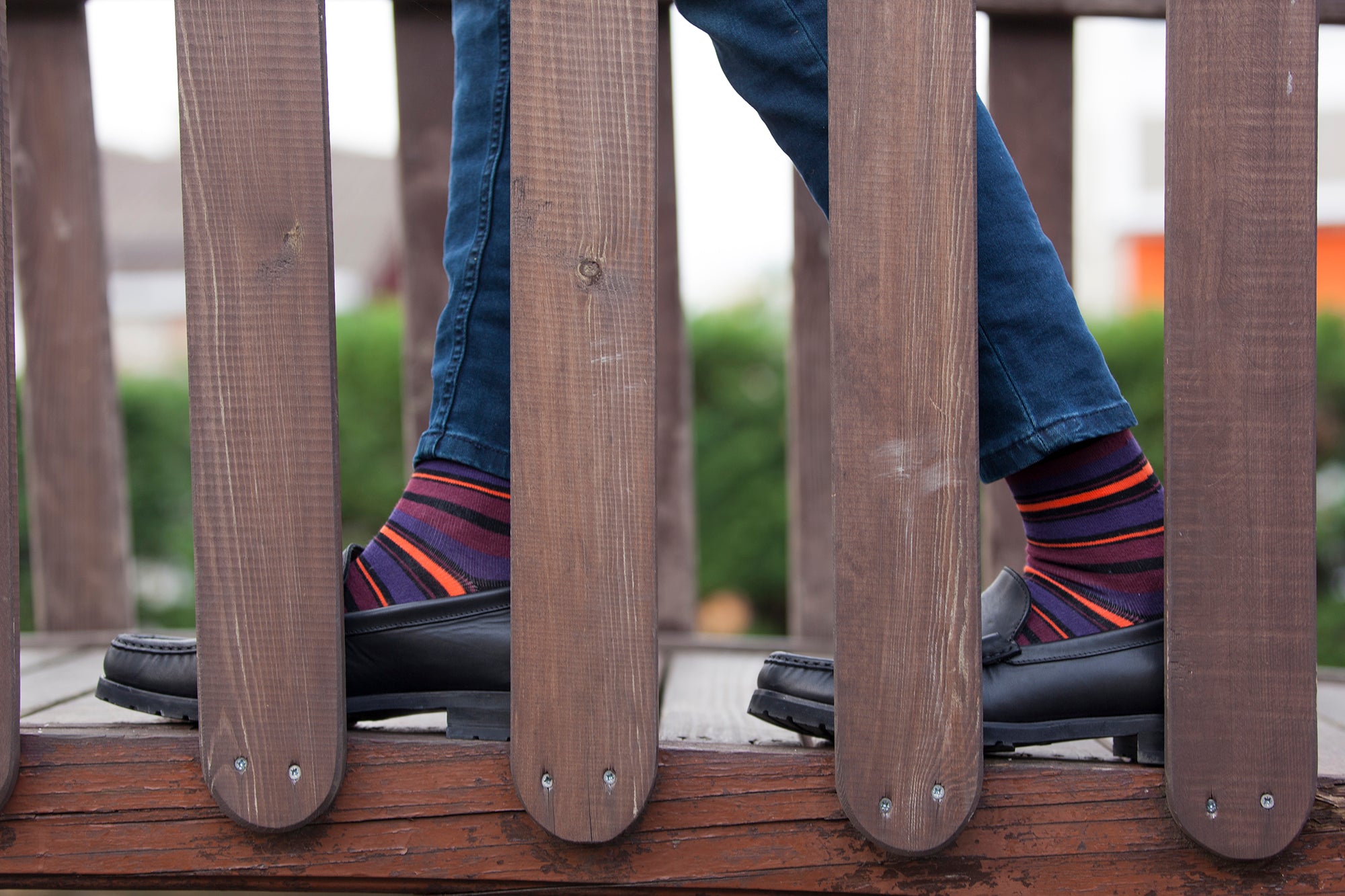 Men's Garnet Stripe Socks