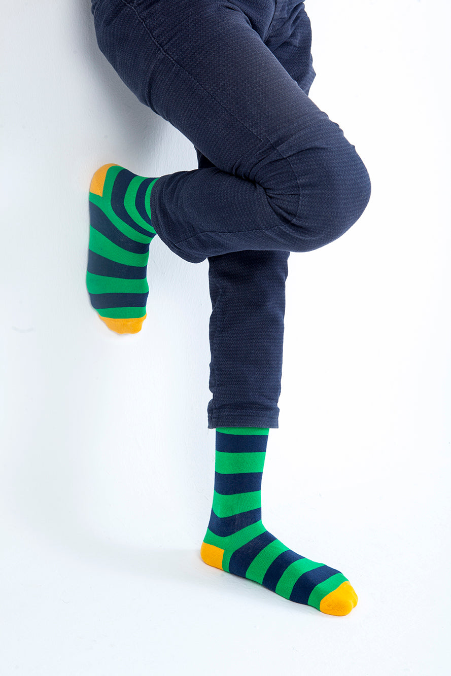 Men's Carrot Leaf Stripe Socks
