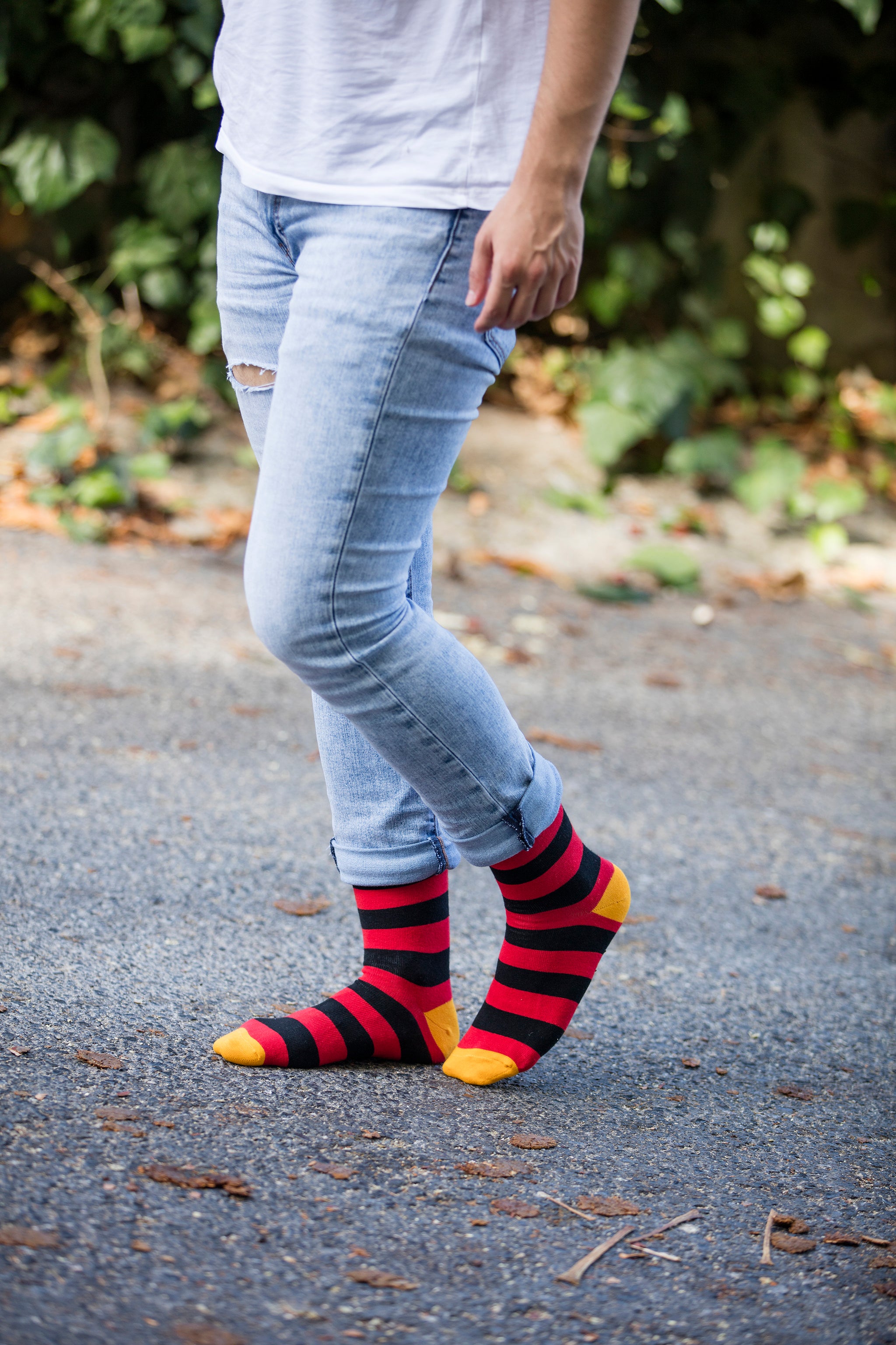 Men's Flame Stripe Socks