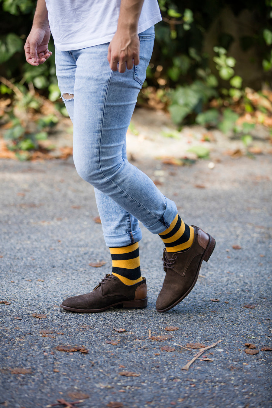 Men's Orange Rugby Socks