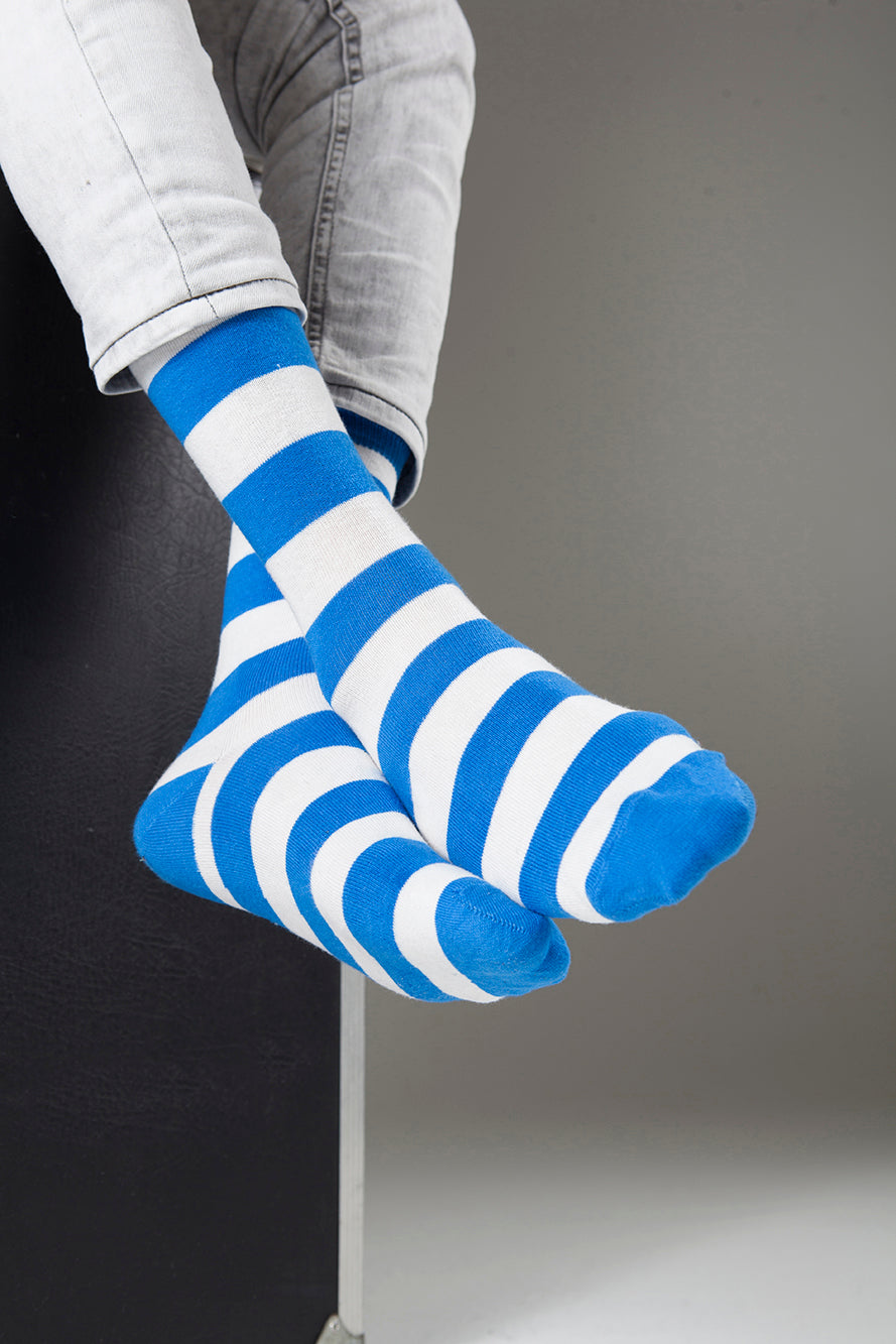 Men's Blue Rugby Socks