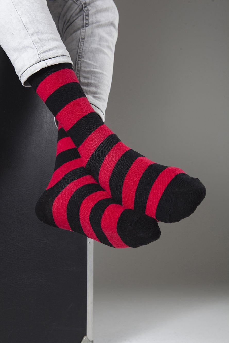 Men's Red Rugby Socks