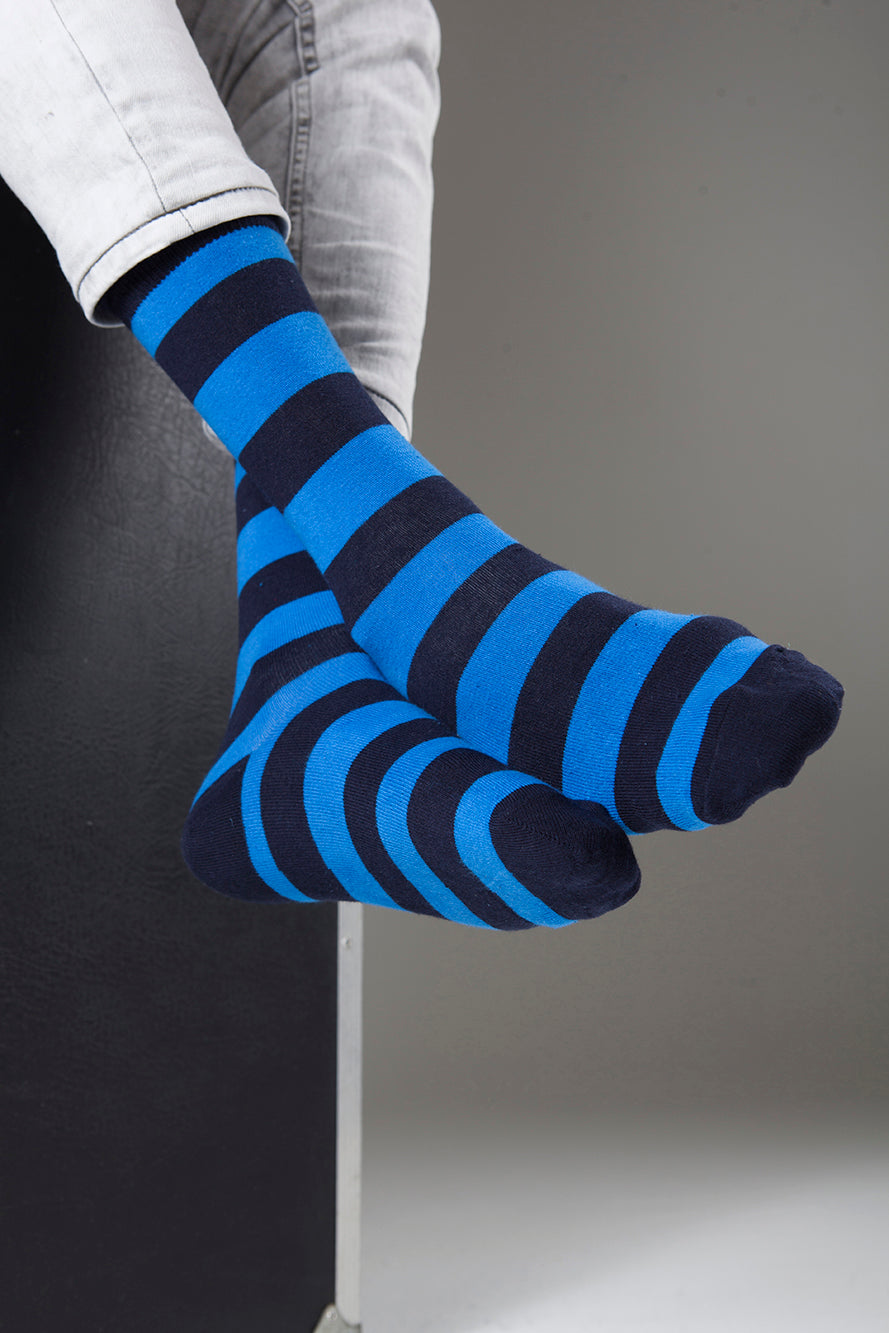 Men's Navy Rugby Socks