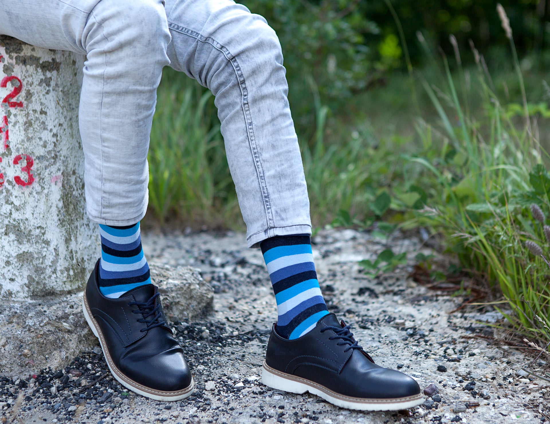 Men's Admiral Stripe Socks