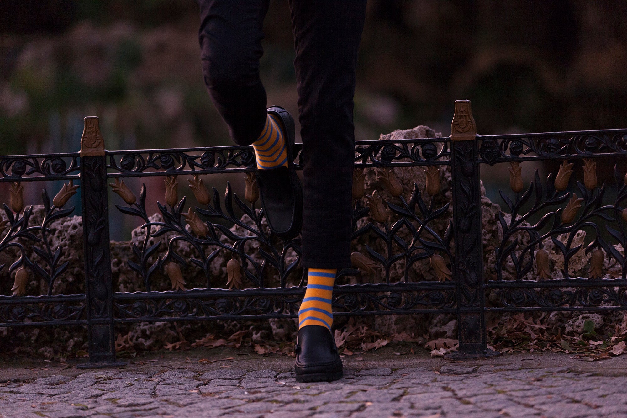 Men's Blonde Stripe Socks