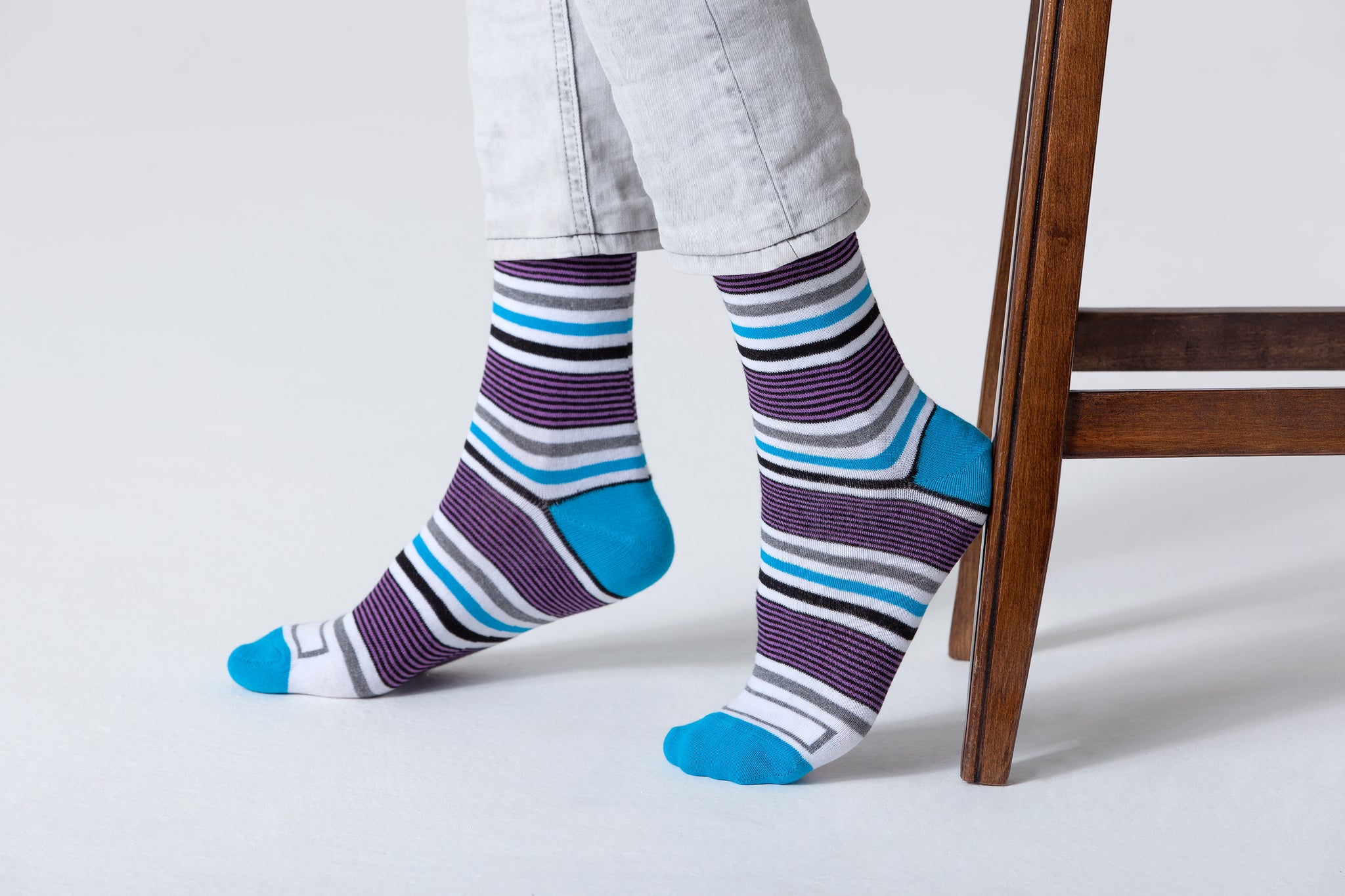 Men's Sapphire Stripe Socks