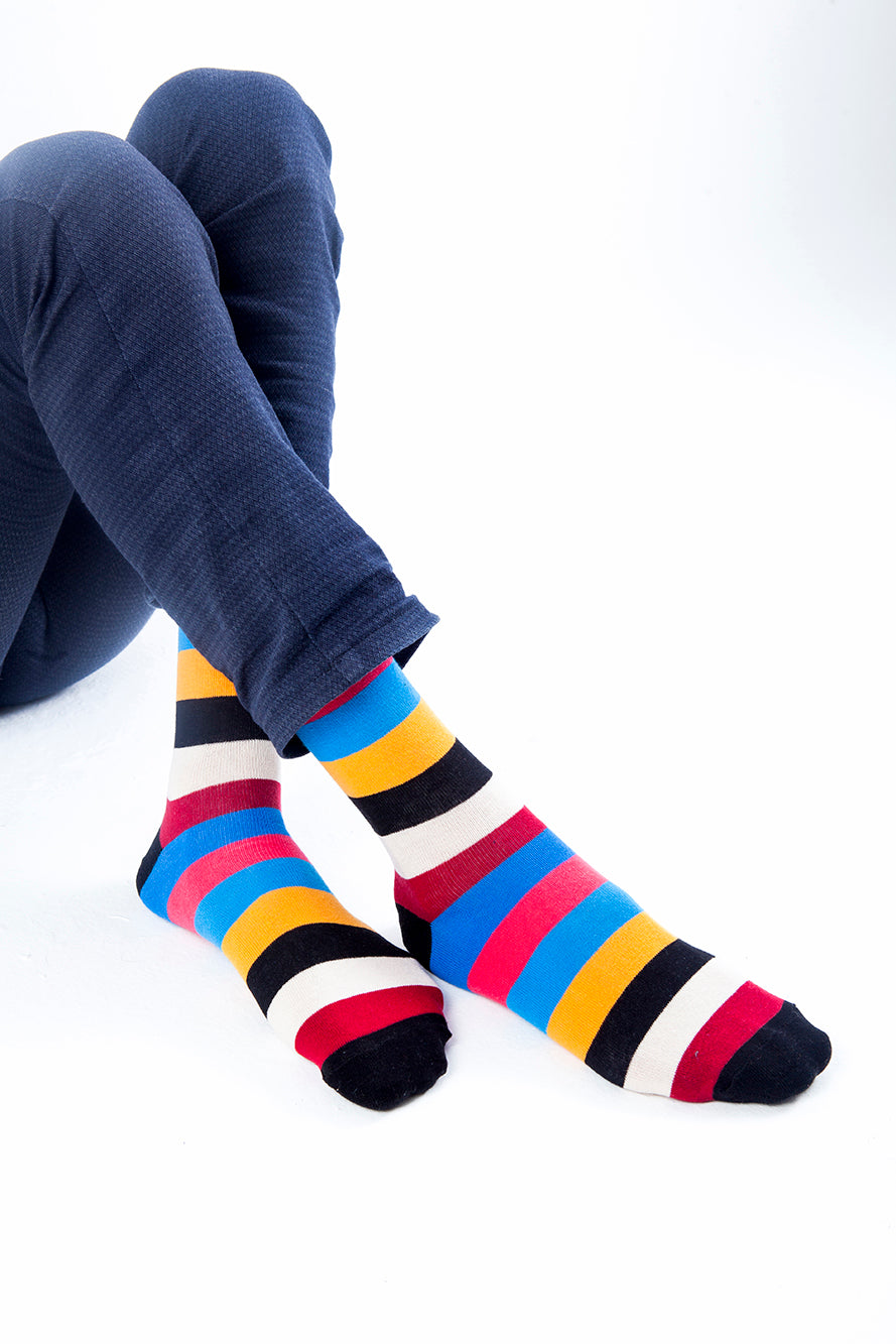 Men's Rainbow Stripes Socks