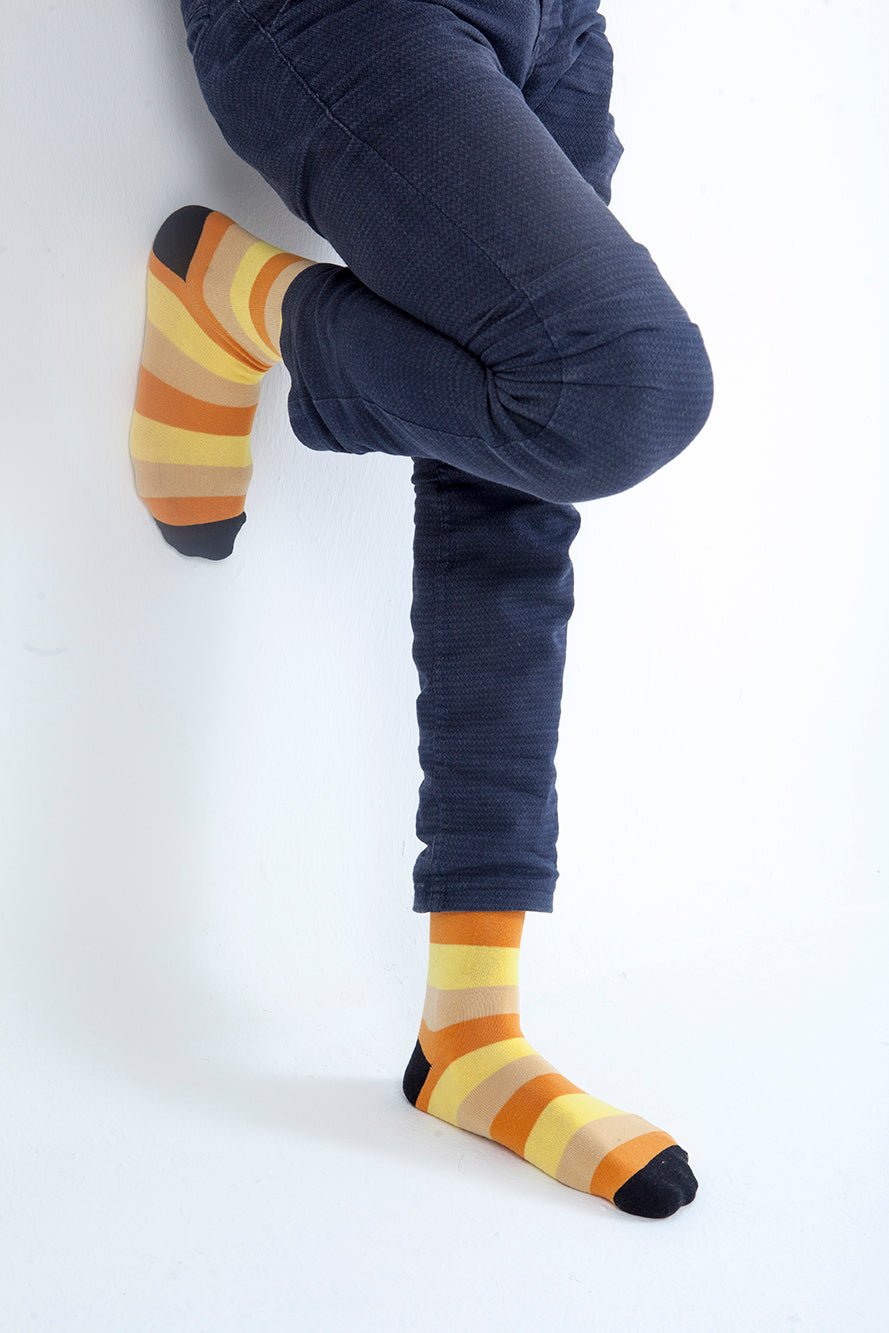 Men's Faded Stripes Socks