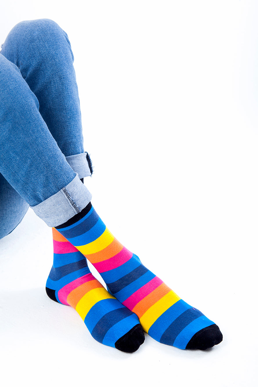 Men's Rainbow Stripe Socks