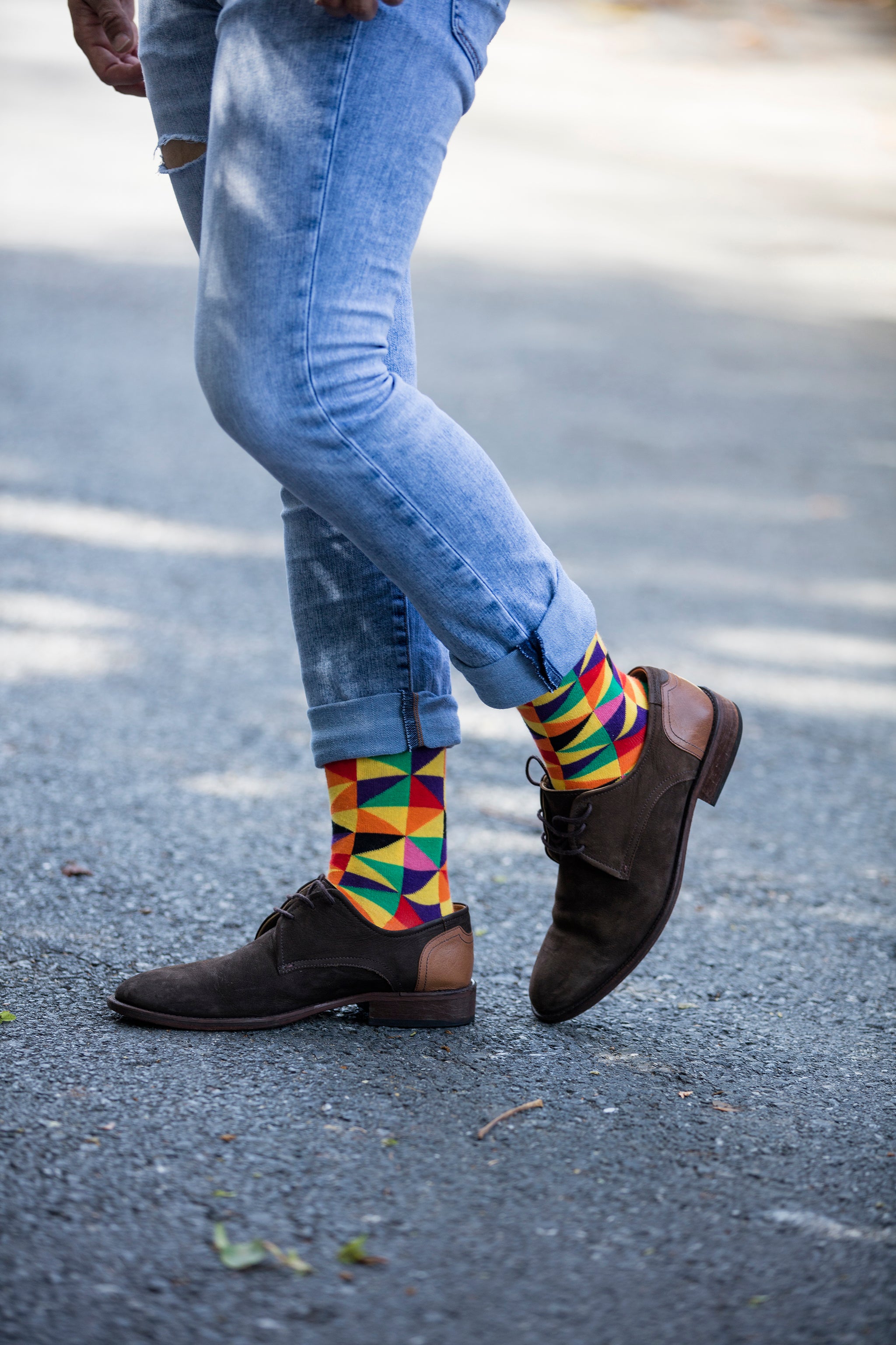 Men's Orange Triangle Socks Men's Orange Triangle Socks