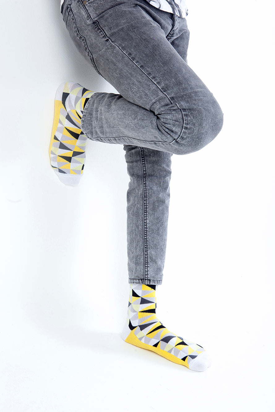 Men's Canary Triangle Socks