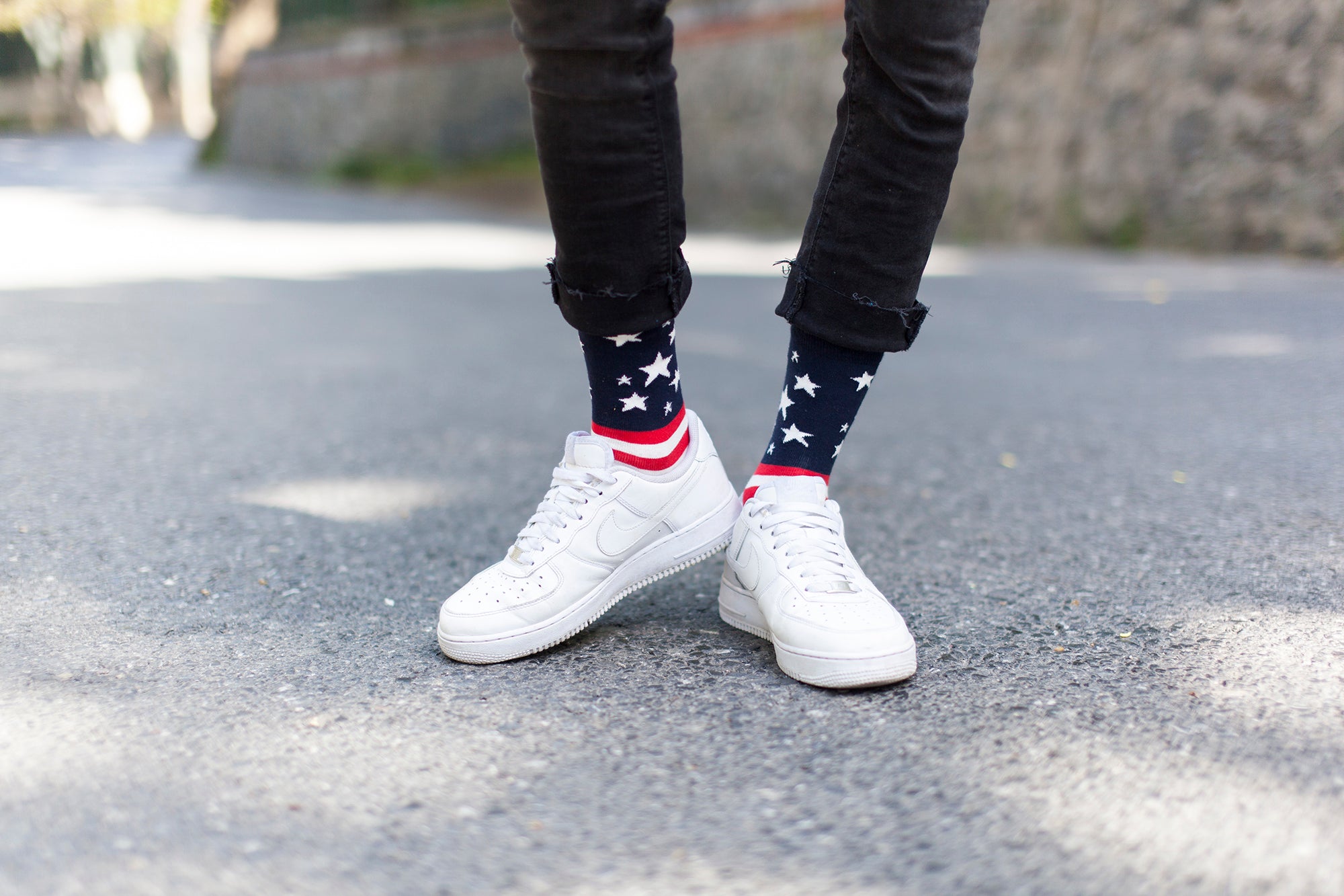 Men's Usa Flag Stars Socks