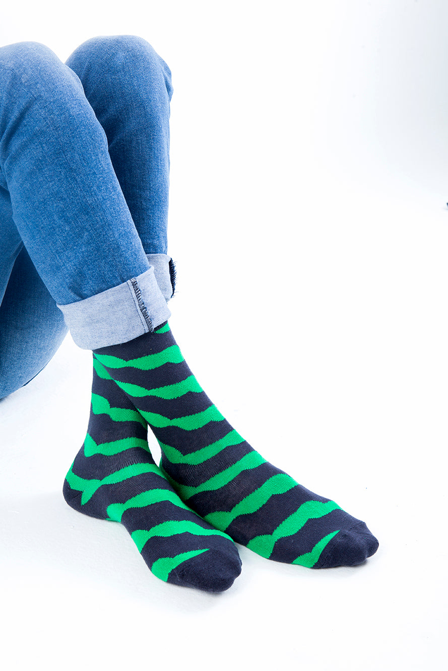 Men's Emerald Wave Socks