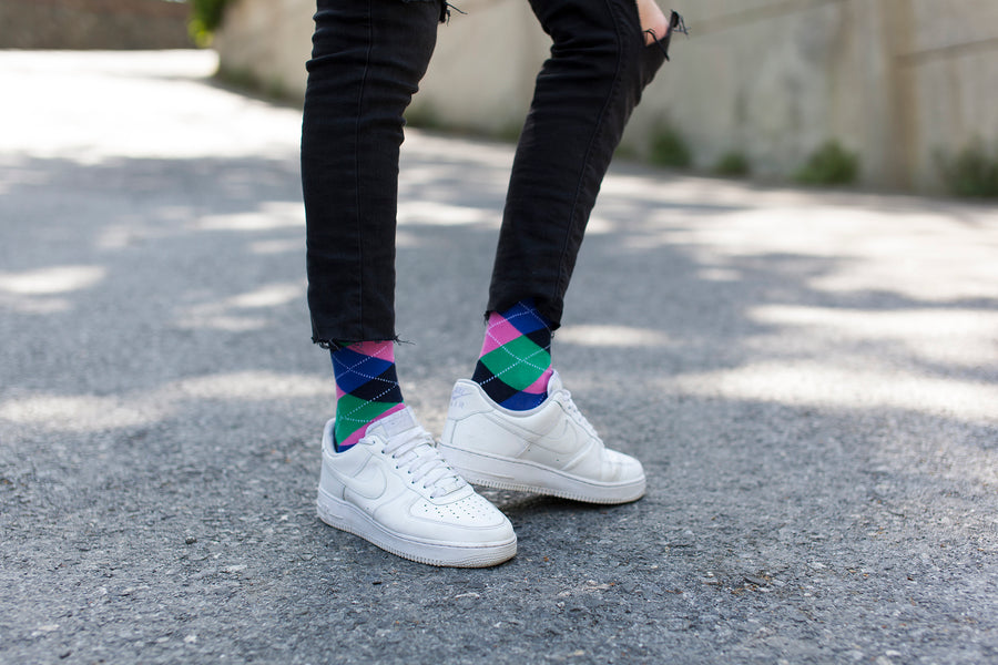 Men's Pastel Argyle Socks