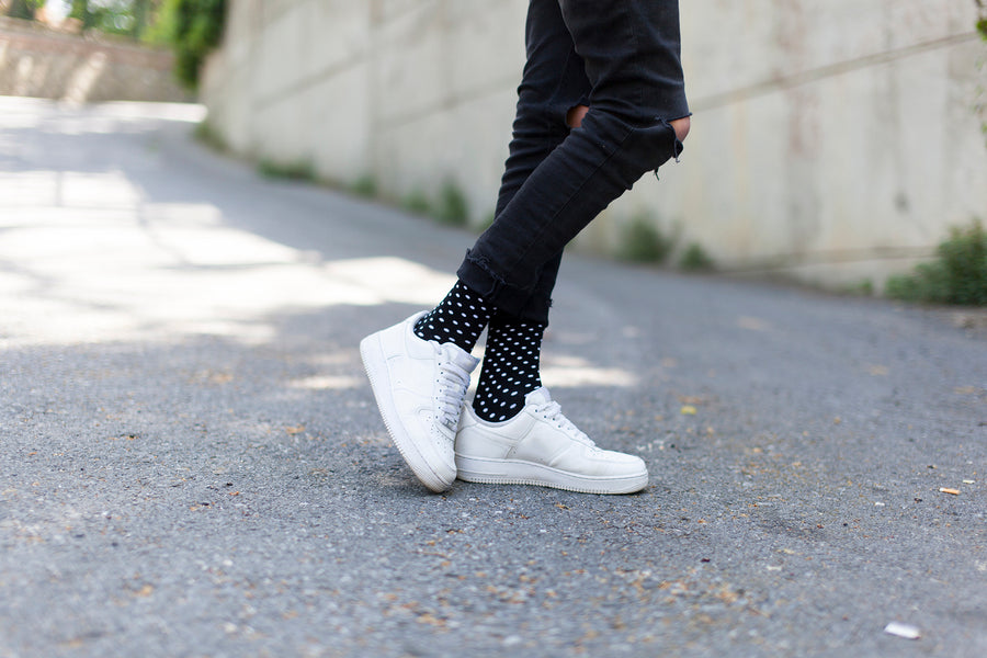 Men's Solid Dots Socks