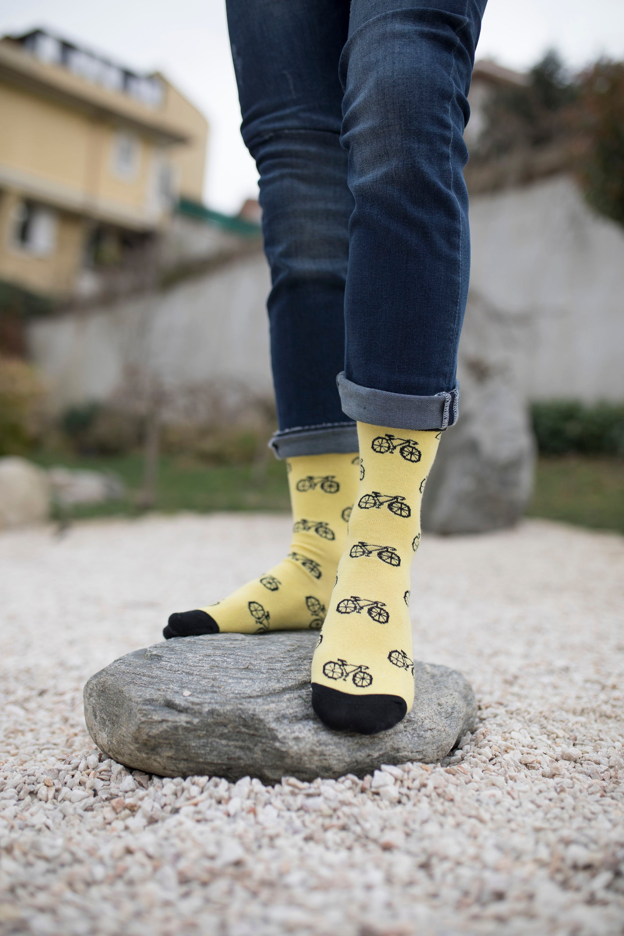 Men's Canary Bicycle Socks