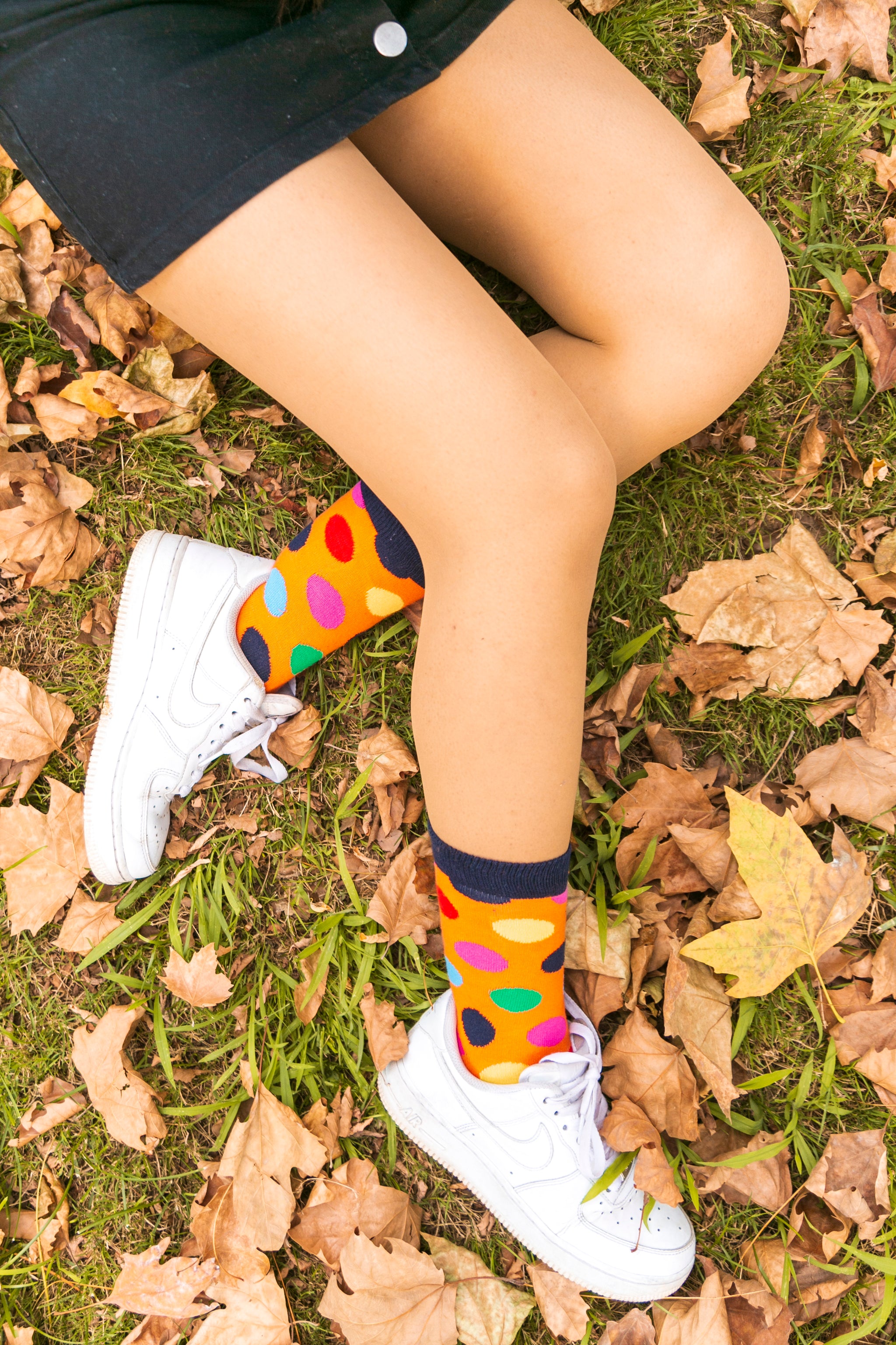 Women's Mandarin Dot Socks