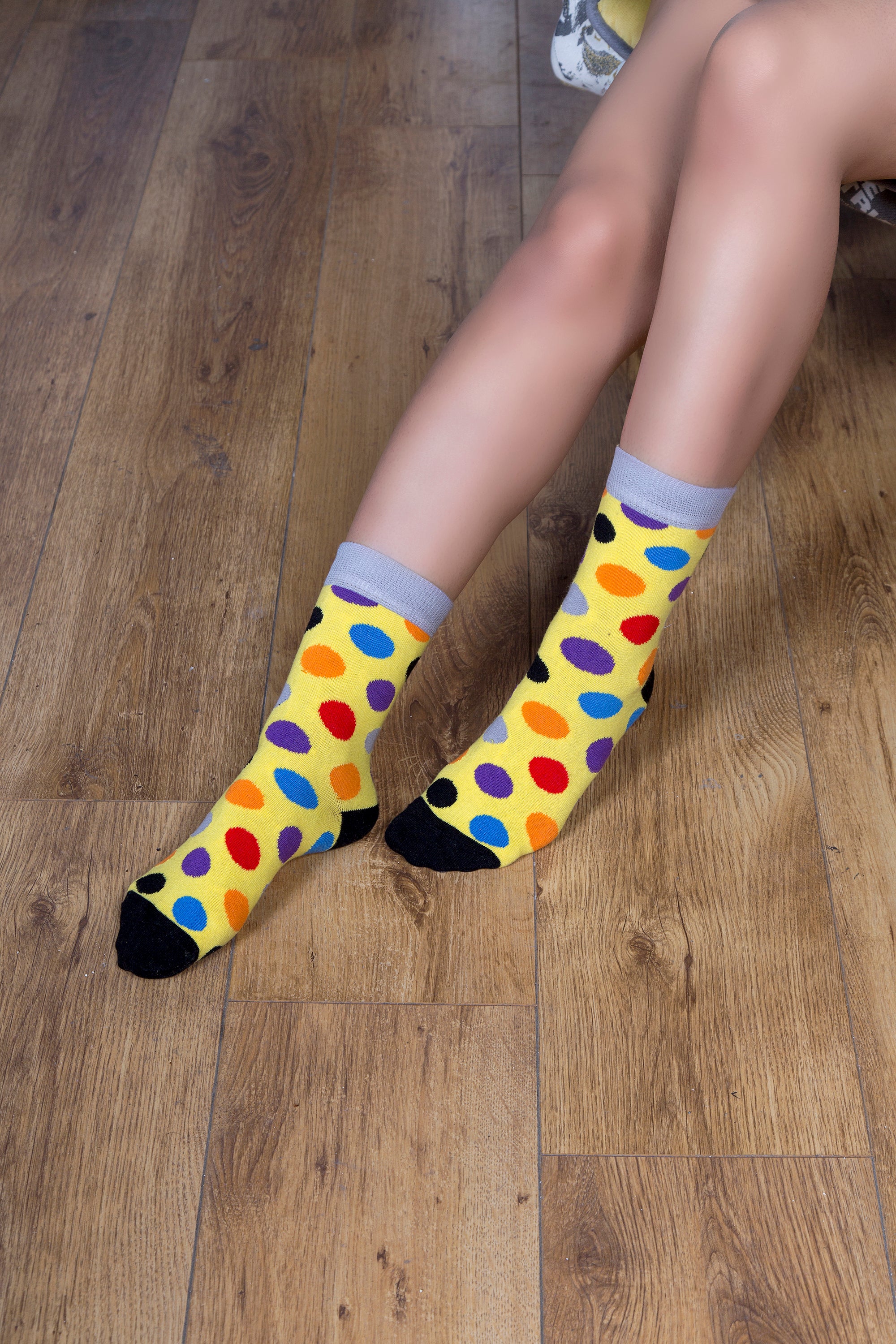 Women's Blonde Dot Socks