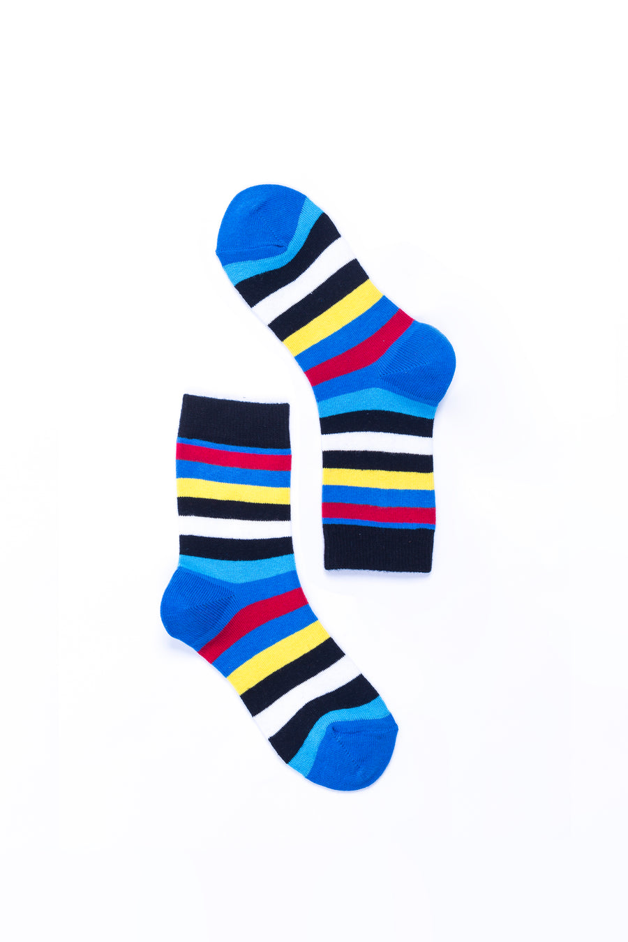 Women's Blue Rainbow Stripe Socks