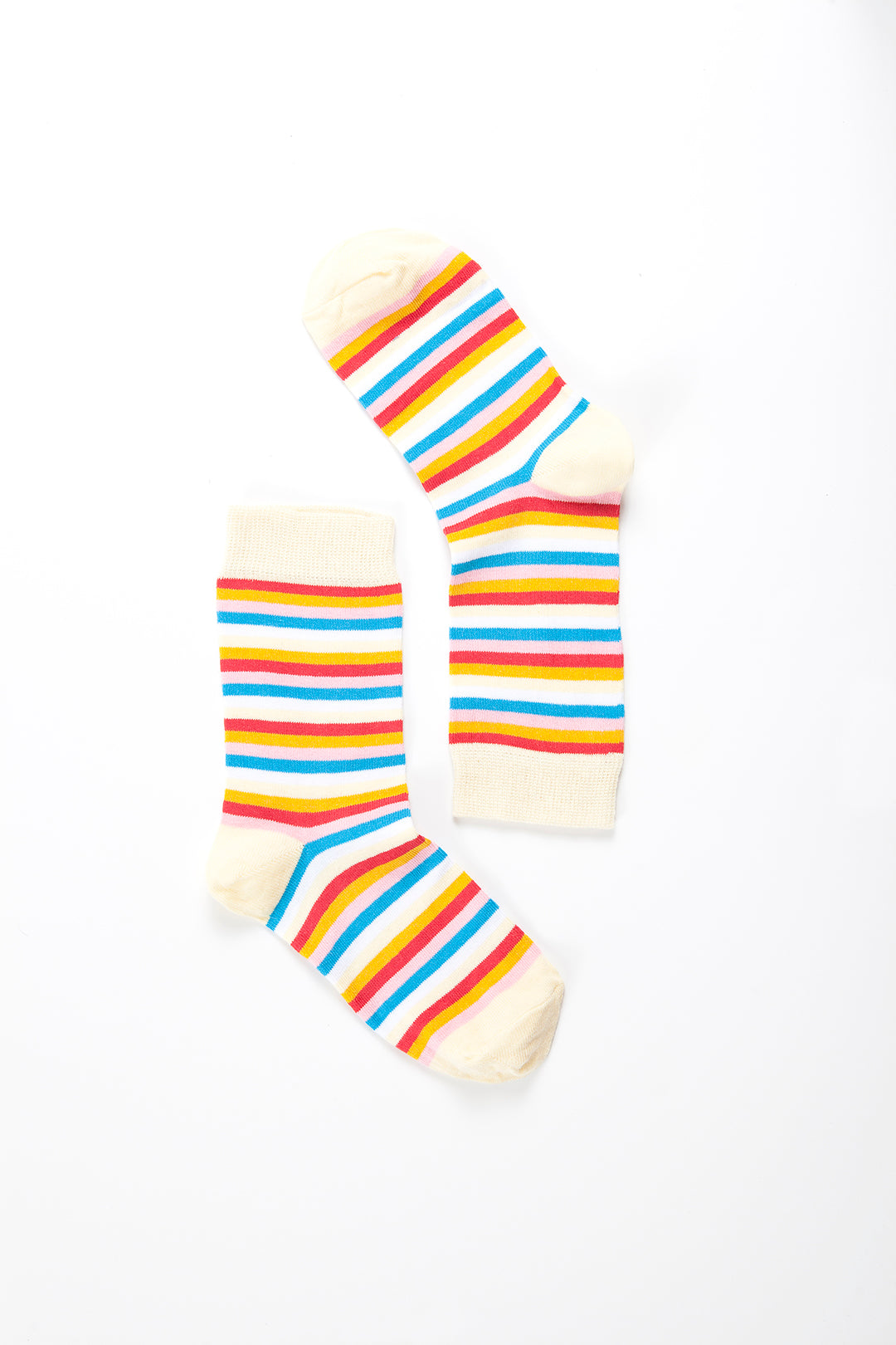 Women's Eggnog Stripe Socks