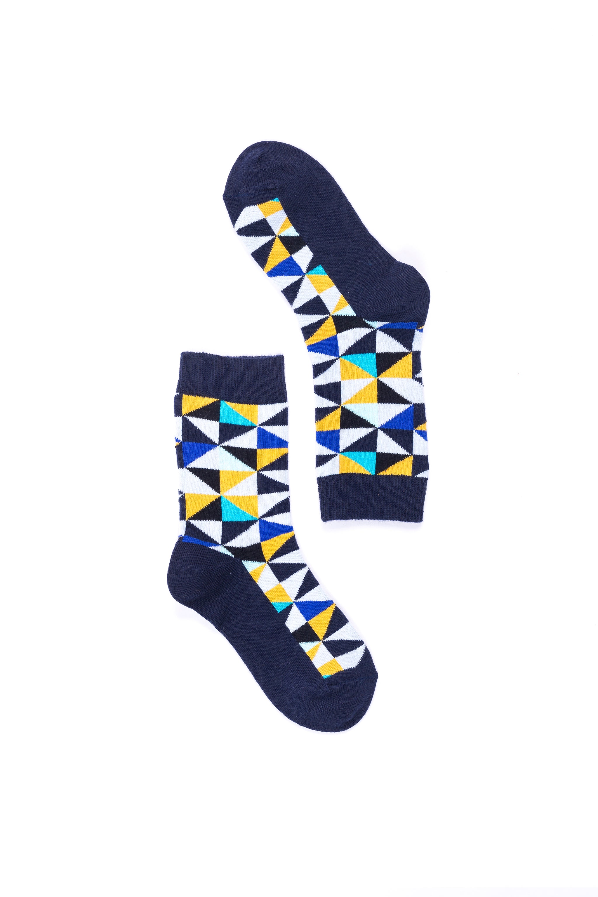Women's Navy Triangle Socks