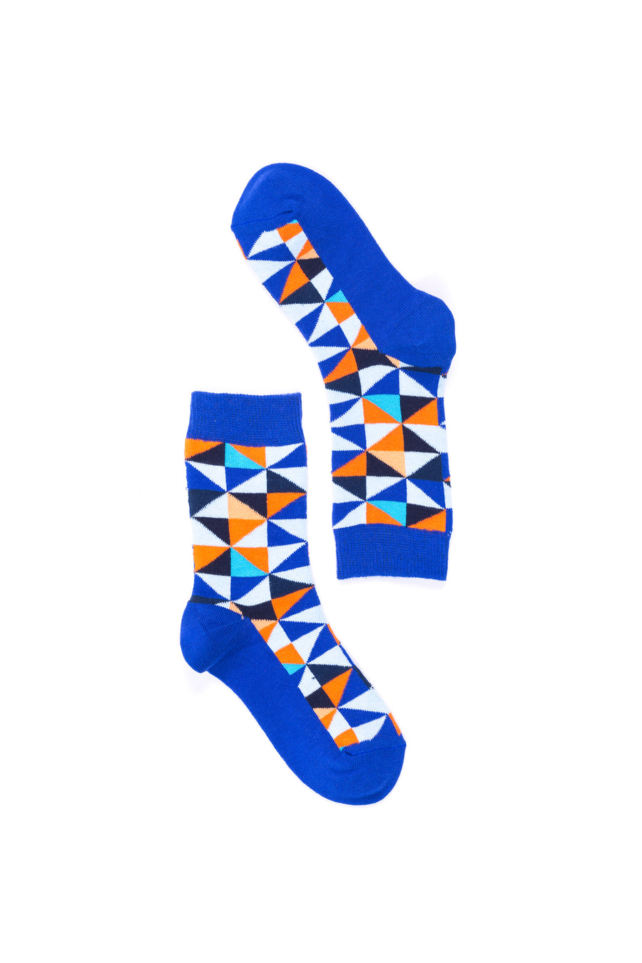 Women's Blue Triangle Socks