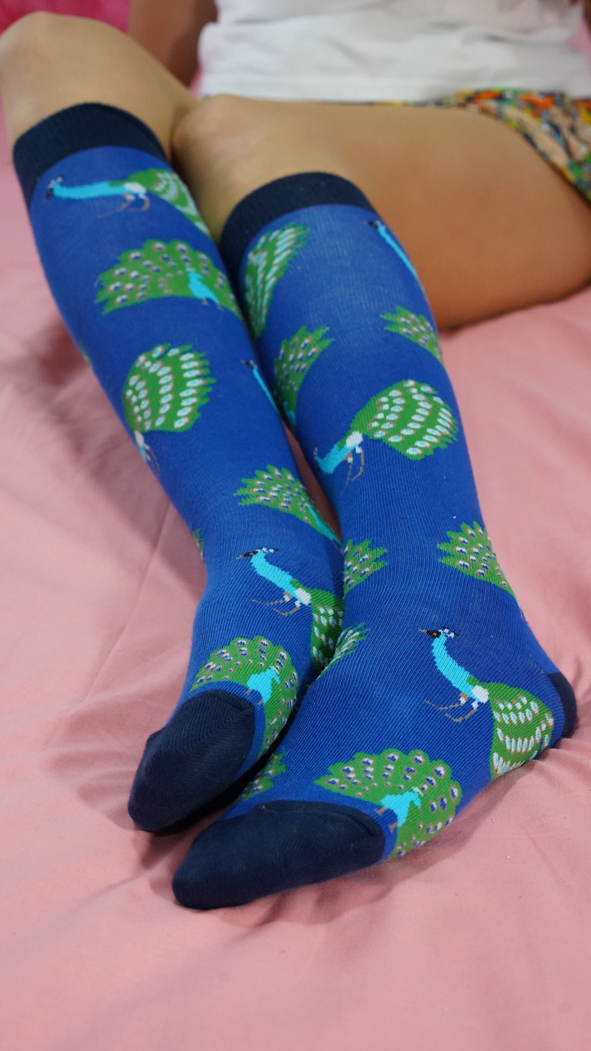 Women's Peacock Knee High Socks