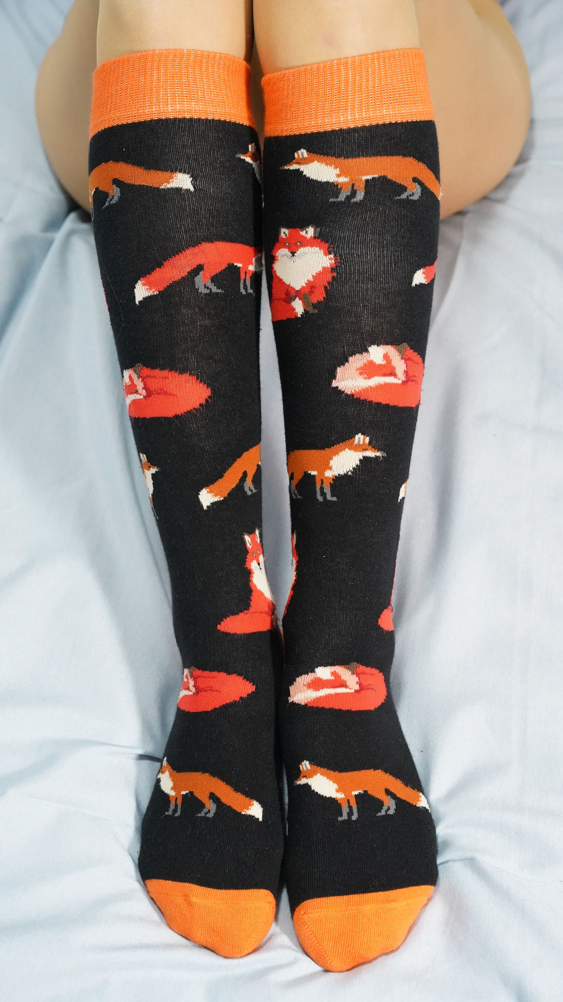 Women's Sneaky Fox Knee High Socks - Socks n Socks
